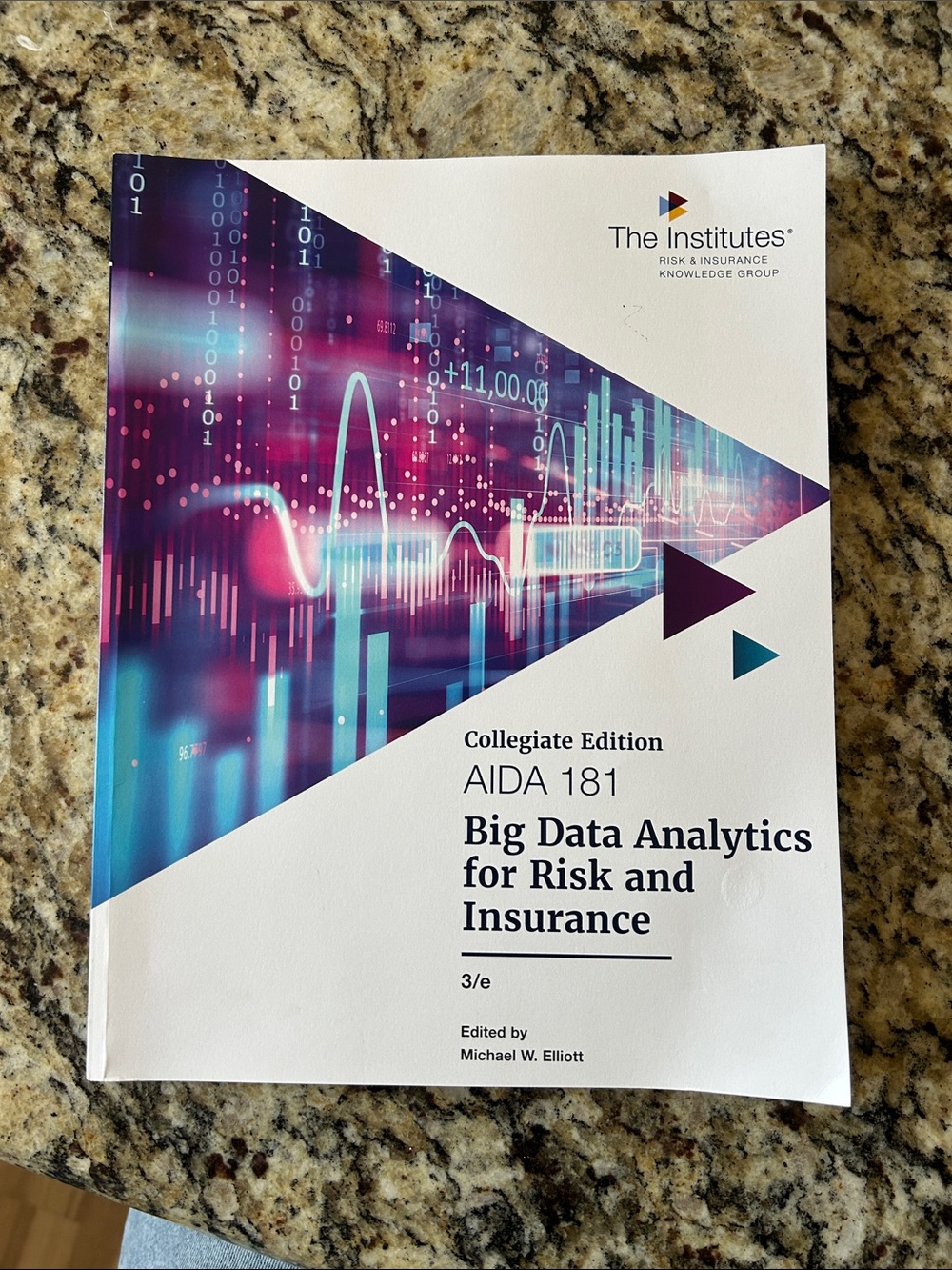 AIDA 181 Big Data Analytics for Risk and Insurance textbooks.  Like new!